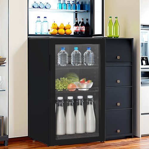 Small beverage fridge clear - beverage,