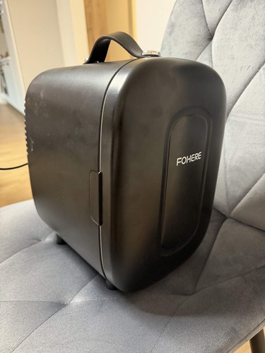 Fohere black mini fridge - black,