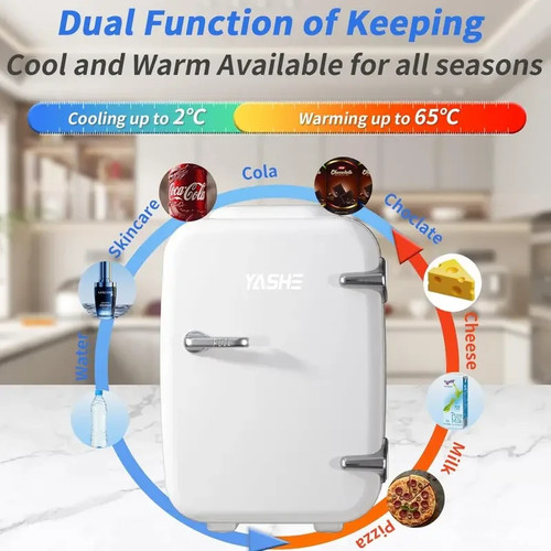 Yashe mini fridge liter 6 - fridge,, 4
