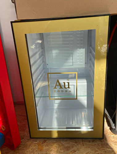 Gold black glass door - glass,