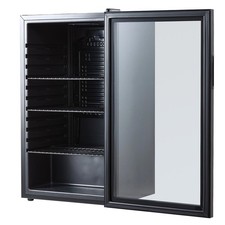 Black Mini Fridge with Glass