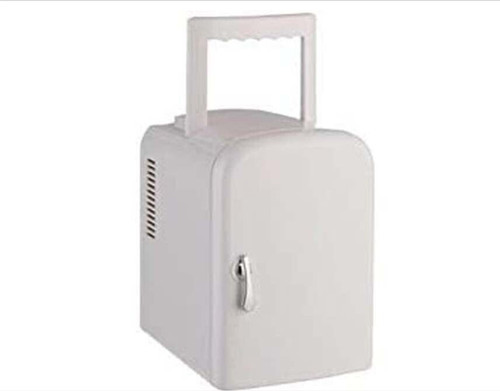 White mini fridge 4l - white,